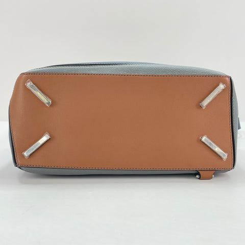 LOEWE Puzzle Bag Medium 2WAY Handbag leather blue WS32570