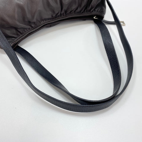 LOEWE Shoulder Bag leather Brown WS32571