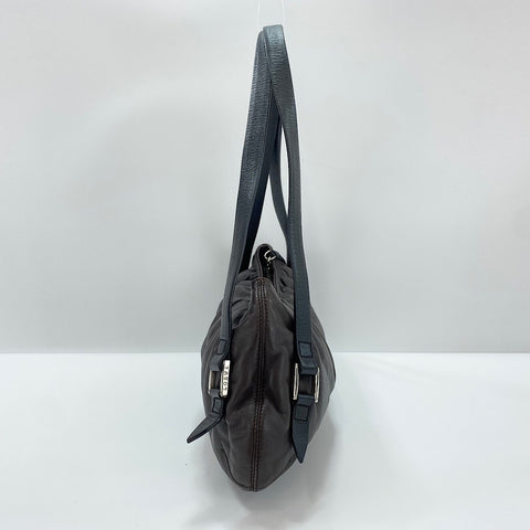 LOEWE Shoulder Bag leather Brown WS32571