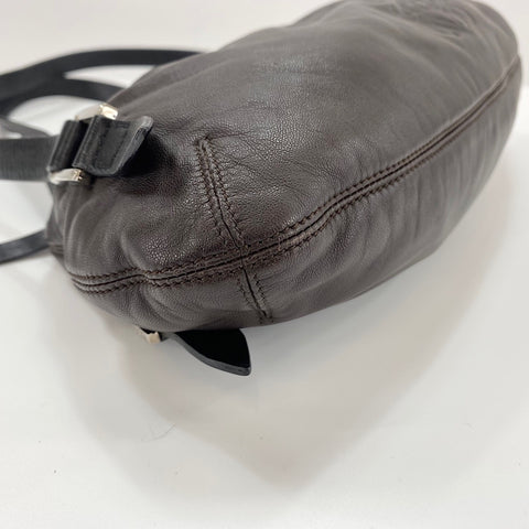 LOEWE Shoulder Bag leather Brown WS32571
