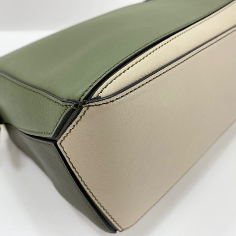 LOEWE Puzzle Bag Small 2WAY Handbag leather green WS32574