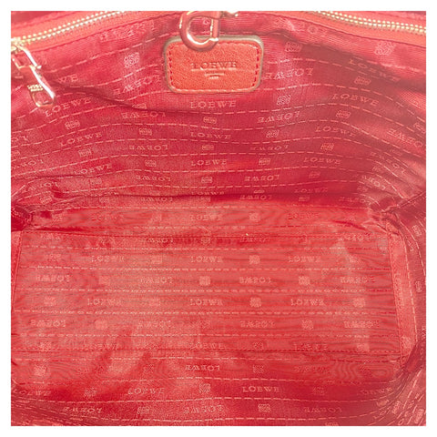 LOEWE Heritage Handbag leather Red WS32575