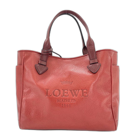 LOEWE Heritage Handbag leather Red WS32575