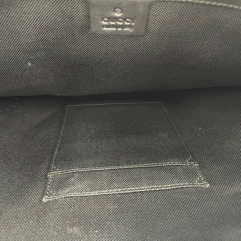 GUCCI Web stripe Shoulder Bag black WS32576