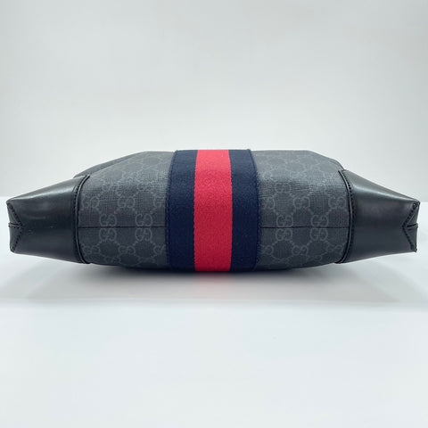 GUCCI Web stripe Shoulder Bag black WS32576