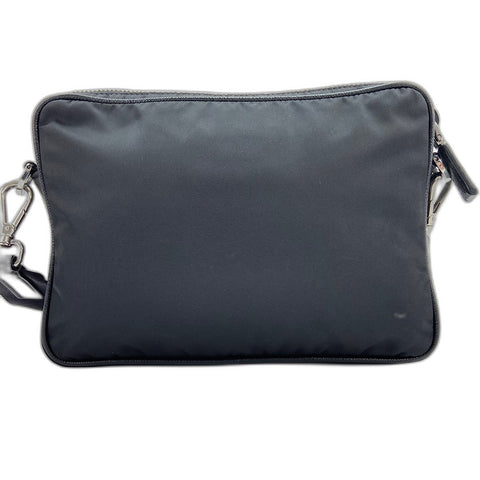 PRADA Triangle logo Shoulder Bag Nylon black WS32577
