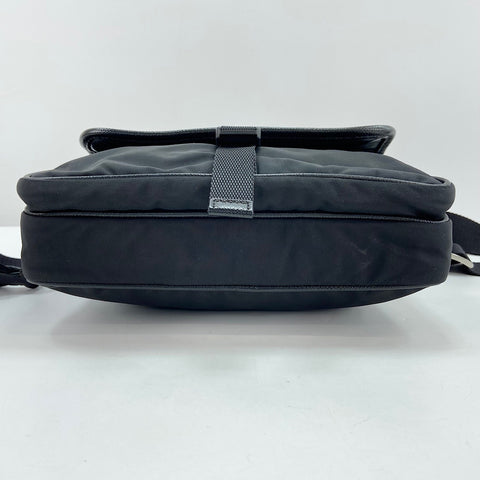 PRADA Triangle logo Shoulder Bag Nylon black WS32577