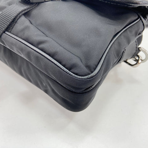PRADA Triangle logo Shoulder Bag Nylon black WS32577