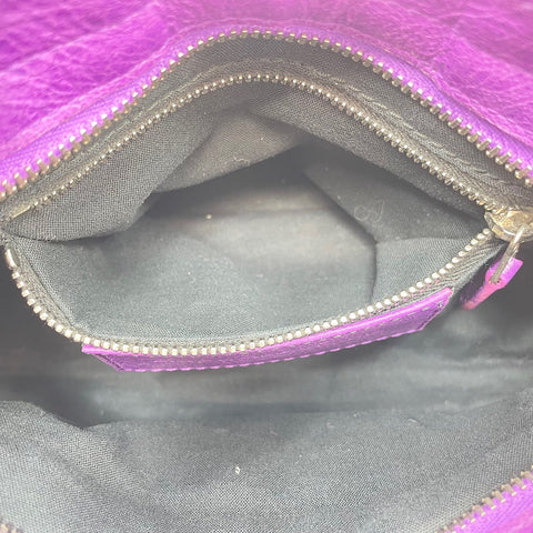 BALENCIAGA Giant Mini City 2WAY Handbag leather purple WS32578