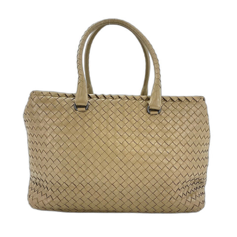 BOTTEGAVENETA INTRECCIATO Handbag leather beige WS32579