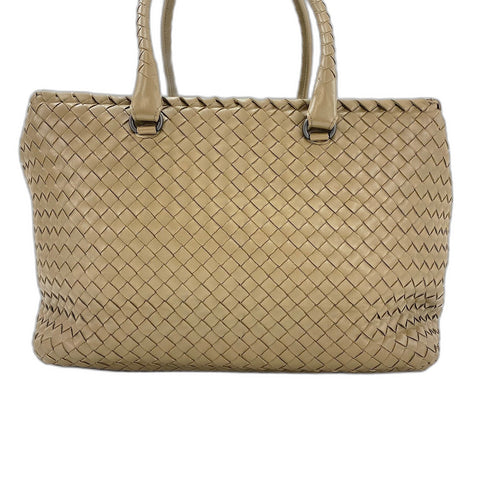 BOTTEGAVENETA INTRECCIATO Handbag leather beige WS32579