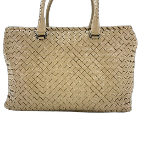 BOTTEGAVENETA INTRECCIATO Handbag leather beige WS32579