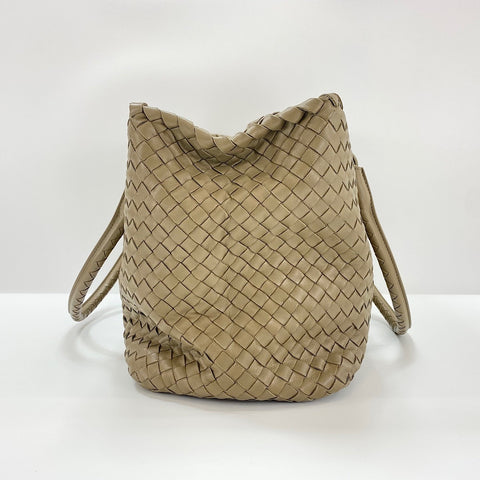 BOTTEGAVENETA INTRECCIATO Handbag leather beige WS32579