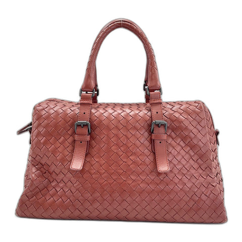 BOTTEGAVENETA INTRECCIATO Handbag leather Red WS32580