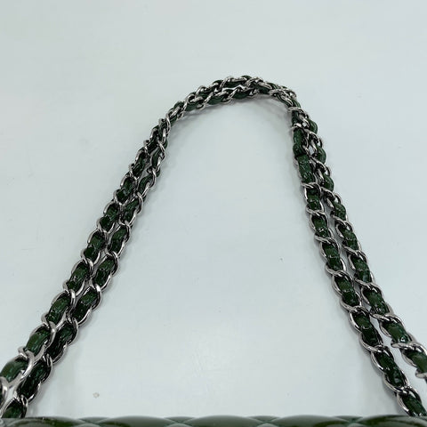 CHANEL Matrasse 25 Shoulder Bag enamel green WS32581