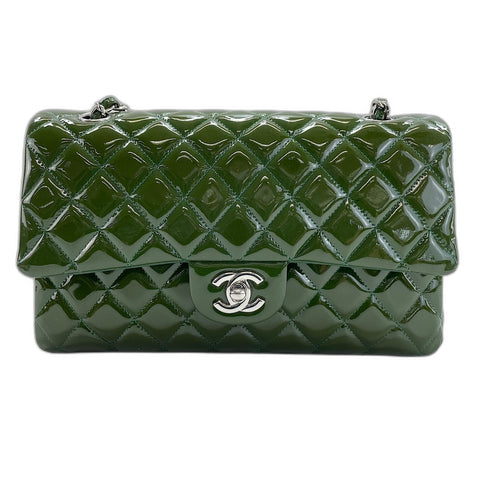 CHANEL Matrasse 25 Shoulder Bag enamel green WS32581