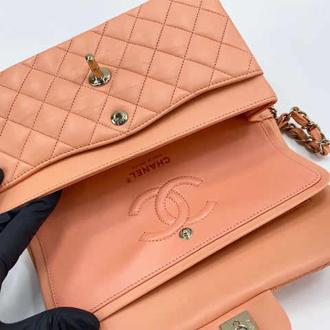 CHANEL Matrasse 23 Shoulder Bag lambskin pink WS32583