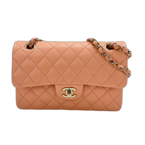 CHANEL Matrasse 23 Shoulder Bag lambskin pink WS32583