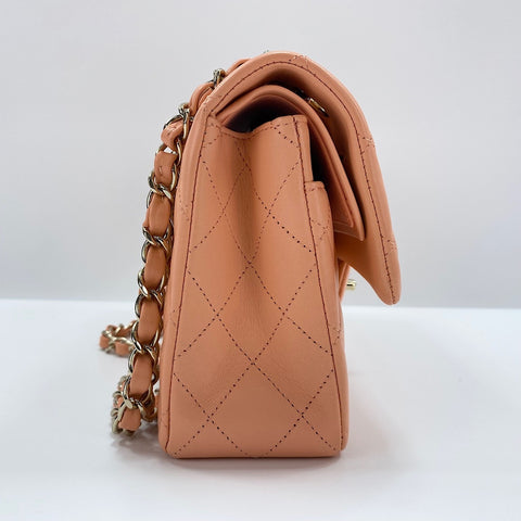 CHANEL Matrasse 23 Shoulder Bag lambskin pink WS32583