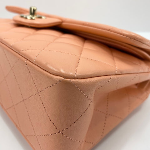 CHANEL Matrasse 23 Shoulder Bag lambskin pink WS32583