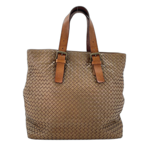 BOTTEGAVENETA INTRECCIATO Tote Bag leather Brown WS32584