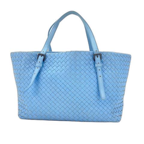 BOTTEGAVENETA INTRECCIATO Tote Bag leather blue WS32585