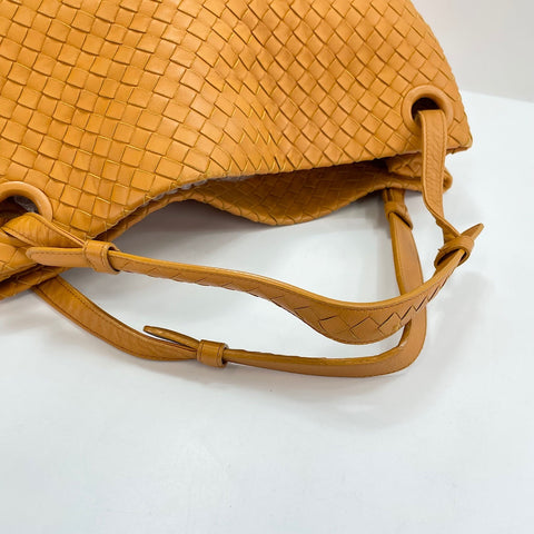 BOTTEGAVENETA INTRECCIATO Shoulder Bag leather yellow WS32587
