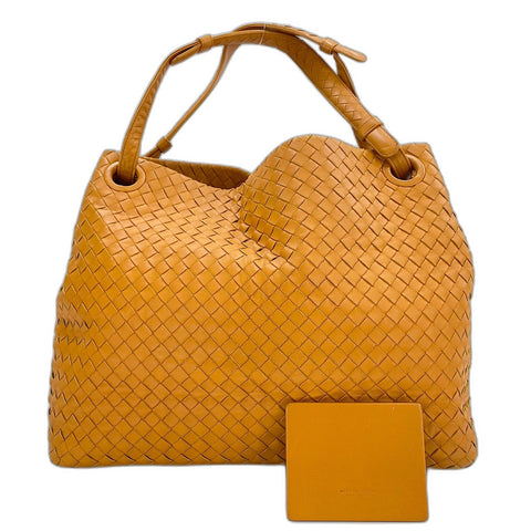 BOTTEGAVENETA INTRECCIATO Shoulder Bag leather yellow WS32587