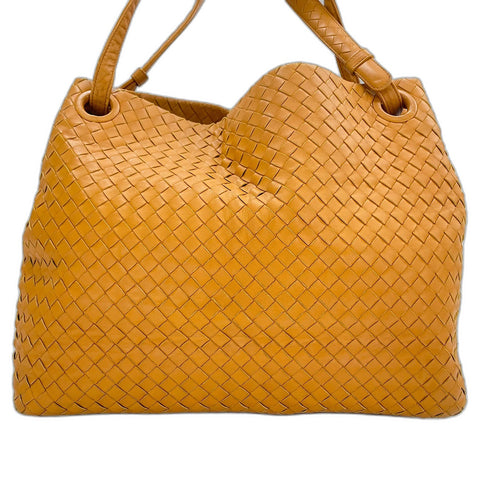 BOTTEGAVENETA INTRECCIATO Shoulder Bag leather yellow WS32587