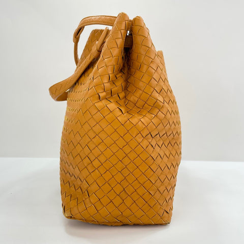 BOTTEGAVENETA INTRECCIATO Shoulder Bag leather yellow WS32587