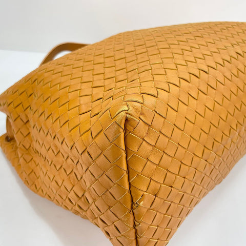 BOTTEGAVENETA INTRECCIATO Shoulder Bag leather yellow WS32587