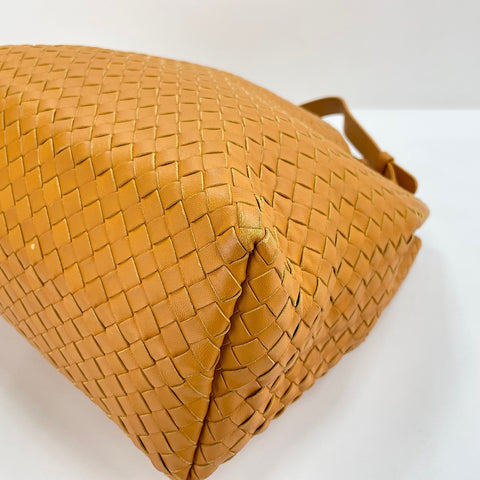 BOTTEGAVENETA INTRECCIATO Shoulder Bag leather yellow WS32587