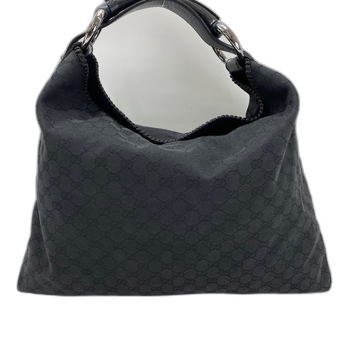 GUCCI Horsebit Shoulder Bag black WS32589