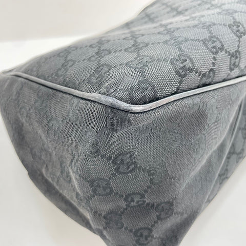 GUCCI Wood handle Shoulder Bag black WS32590