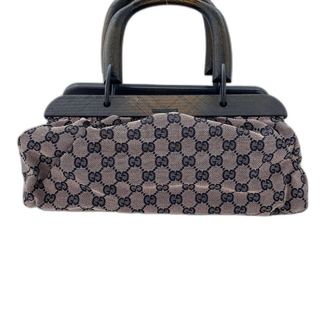 GUCCI Wood handle Handbag pink WS32595