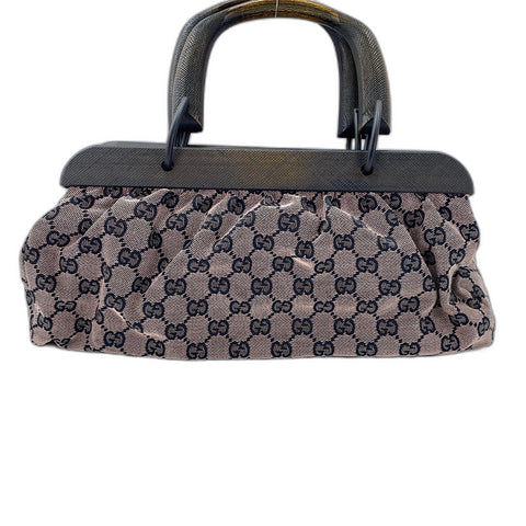 GUCCI Wood handle Handbag pink WS32595
