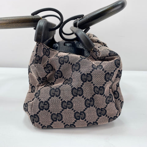 GUCCI Wood handle Handbag pink WS32595