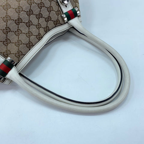 GUCCI Sherry line Shoulder Bag beige WS32597