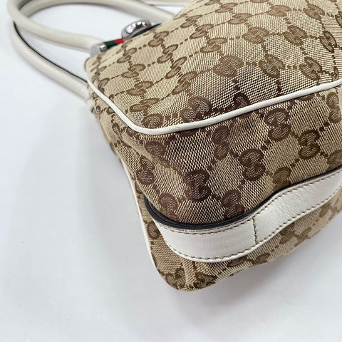 GUCCI Sherry line Shoulder Bag beige WS32597