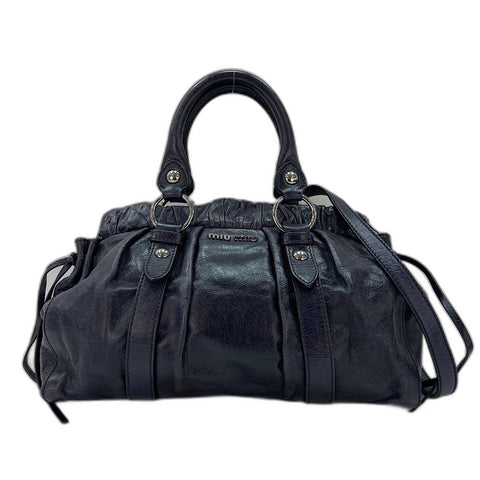 Miu Miu 2WAY Handbag leather black WS32599
