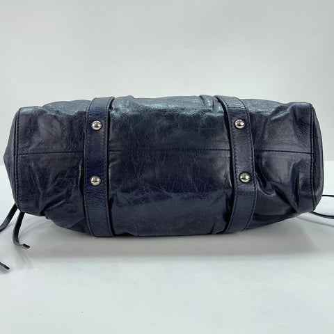 Miu Miu 2WAY Handbag leather black WS32599