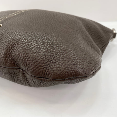 PRADA Shoulder Bag leather Brown WS32600