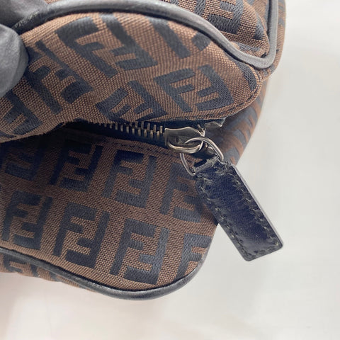 FENDI Zucchino Handbag canvas Brown WS32601