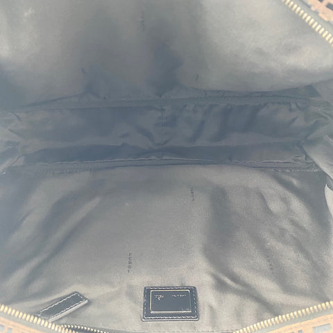 FENDI Zucchino Handbag canvas Brown WS32601