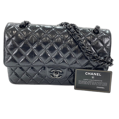 CHANEL Matrasse 25 Shoulder Bag PVC black WS32606