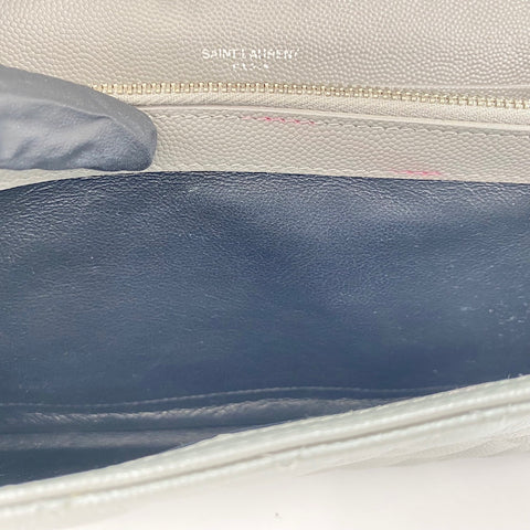 YVES SAINT LAURENT Envelope Cassandra Shoulder Bag gray WS32608