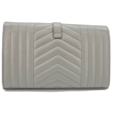 YVES SAINT LAURENT Envelope Cassandra Shoulder Bag gray WS32608