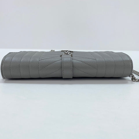 YVES SAINT LAURENT Envelope Cassandra Shoulder Bag gray WS32608