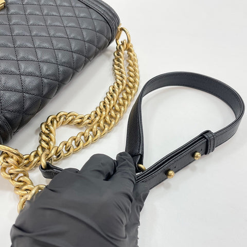 CHANEL Boy Chanel Medium Shoulder Bag black WS32609