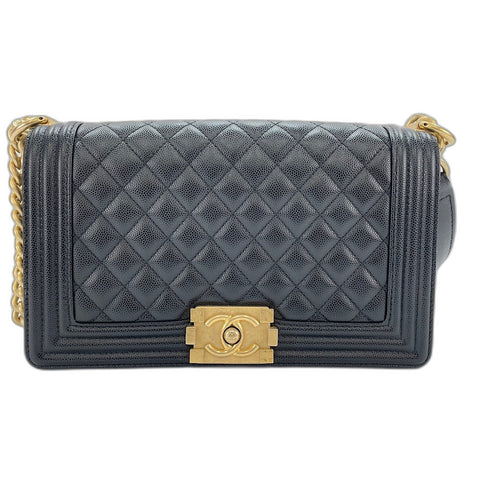 CHANEL Boy Chanel Medium Shoulder Bag black WS32609